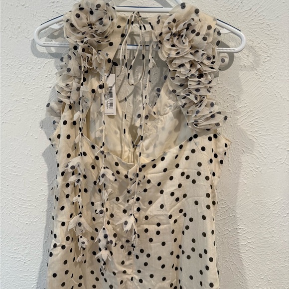 Karen Millen Black and White Polka Dot Maxi Dress - Picture 5 of 7